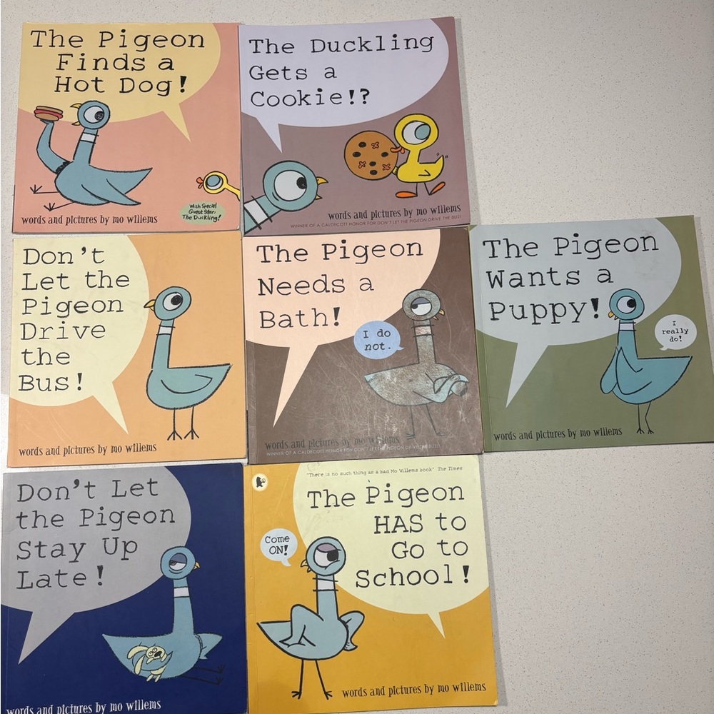Pigeon Adventure Book Set - Multicolor